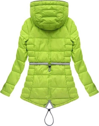 ASYMETRYCZNA KURTKA LIMONKOWA (W388)