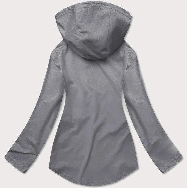 Bluza z asymetrycznym dołem szara (hd153-03)