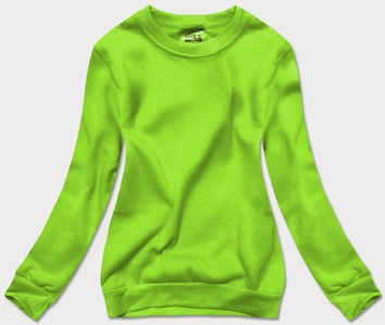 Bluza dresowa damska ze ściągaczami jasny zielony (w01-31)