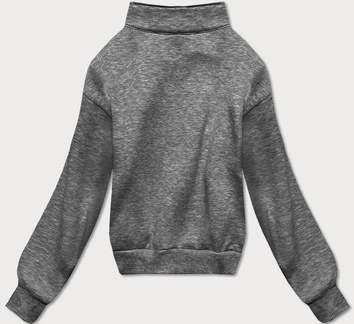 DRES DAMSKI BLUZA ZE STÓJKĄ + SPODNIE CIEMNY SZARY (8C70-5)