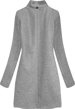 BAWEŁNIANY PŁASZCZ ZIMOWY SZARY (514ART)