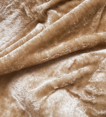 Zimowa kurtka damska z kapturem piaskowa (2M-21003)