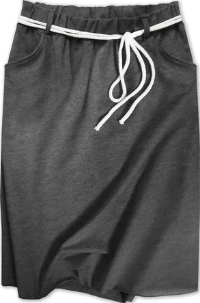 DRESOWA SPÓDNICA Z KIESZENIAMI GRAFIT (592ART)