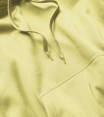 Damska bluza dresowa żółta (w02-33)