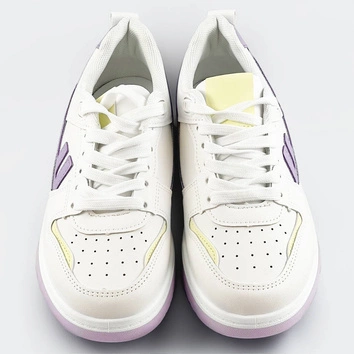 Buty sportowe damskie biało-fioletowe (ad-555)