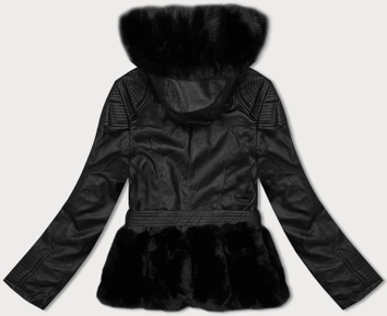 Damska ramoneska z kapturem J Style czarna (11Z8077)