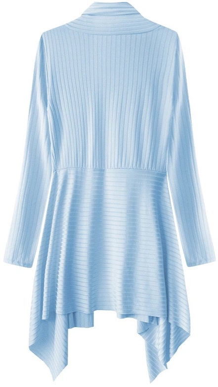 LEJĄCA NARZUTKA W PRĄŻKI BŁĘKITNA (260ART)