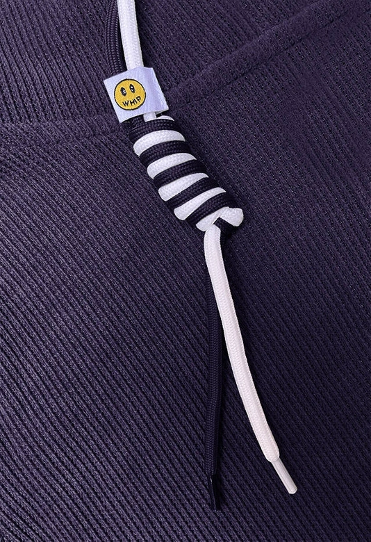 Komplet damski bluza + spodnie typu cargo śliwkowy (AMG-322A)