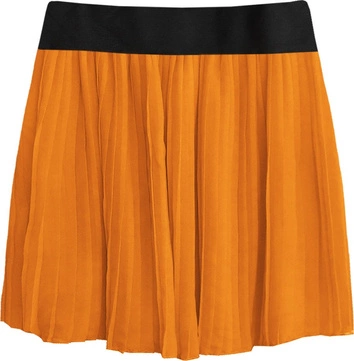 PLISOWANA SPÓDNICA MINI POMARAŃCZOWA 2 (9228)