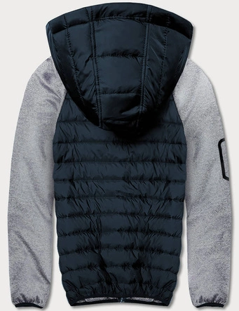 Męska kurtka-bluza granat-szary (8M905-215)