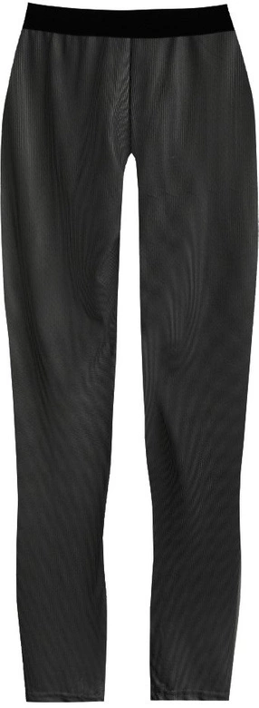 BŁYSZCZĄCE LEGGINSY W KROPKI CZARNE (317ART)