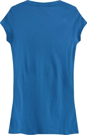 BAWEŁNIANA BLUZKA Z DŻETAMI NIEBIESKA (441/2ART)