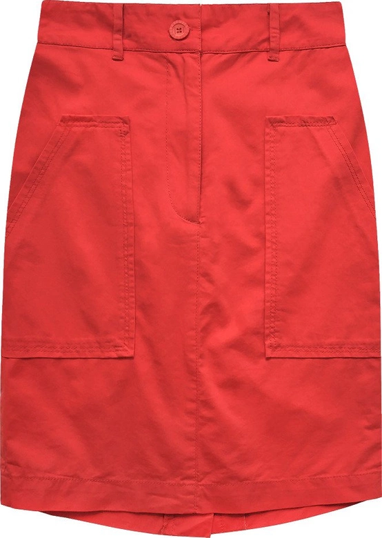 SPÓDNICA Z WYSOKIM STANEM KORALOWA (X2222X)