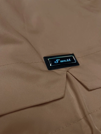 Damska kurtka typu wiatrówka S'West ciemny beżowy (B8357-12)