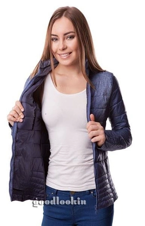 KURTKA HIKISS NIEBIESKI MELANŻ (16NU)