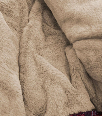 DAMSKA KURTKA ZIMOWA KHAKI (208-2)