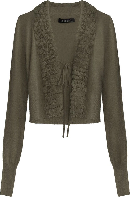 KRÓTKI WIĄZANY SWETEREK BRĄZOWY (1577)