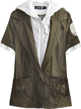 BAWEŁNIANY ŻAKIET KHAKI (71051)