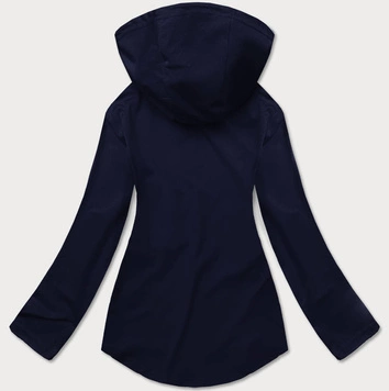Bluza z asymetrycznym dołem granatowa (hd153-04)
