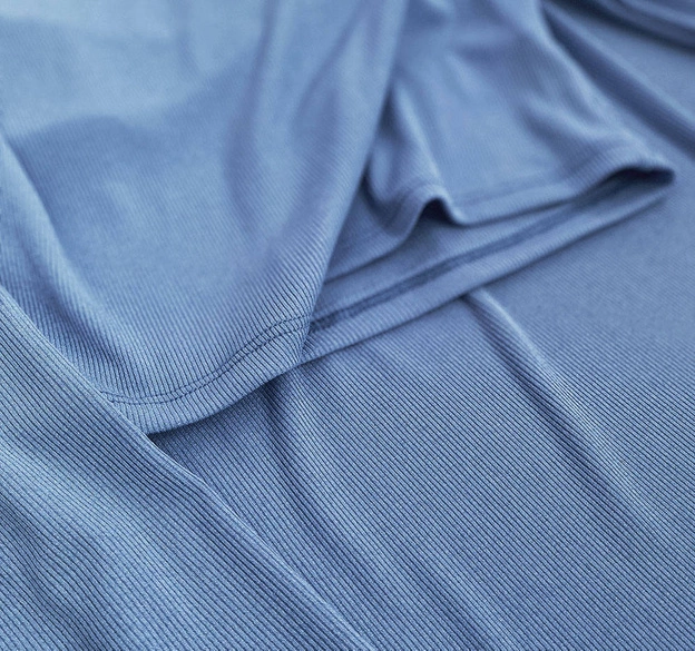 KOMPLET BLUZKA + SPÓDNICA NIEBIESKI (654ART)