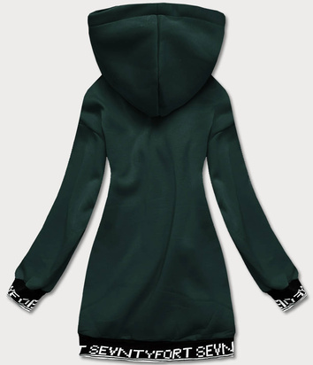 SPORTOWA BLUZA DAMSKA CIEMNA ZIELONA (AMG-36)