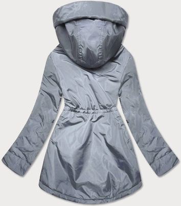 Damska kurtka przejściowa szary-beż (b8037-9046)