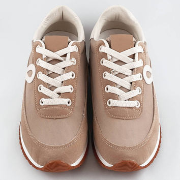Buty sportowe damskie beżowe (dkb6052)