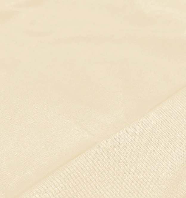 Cienka krótka bluza dresowa damska ecru (8B938-67+132)