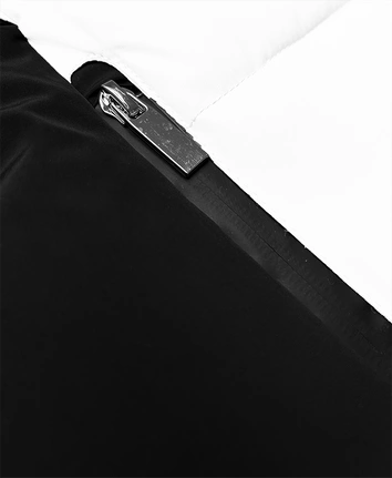 Krótka kurtka zimowa damska S'west biała (B8308-26)