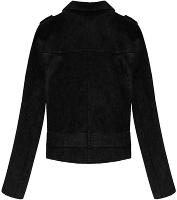 ZAMSZOWA RAMONESKA Z KLAMRĄ CZARNA (3Y125)