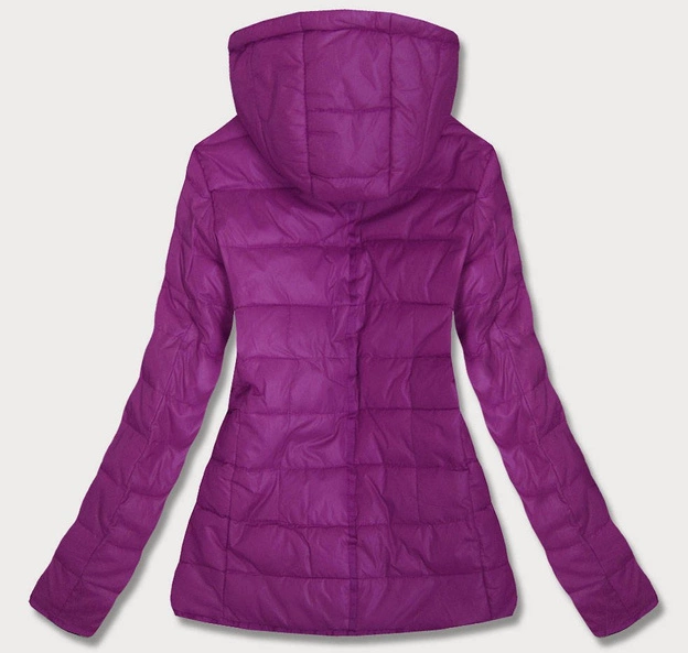 DAMSKA KURTKA PIKOWANA FIOLETOWA (W351)