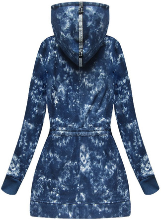 DŁUGA BLUZA Z HAFTAMI GRANATOWA 1 (J68BS)