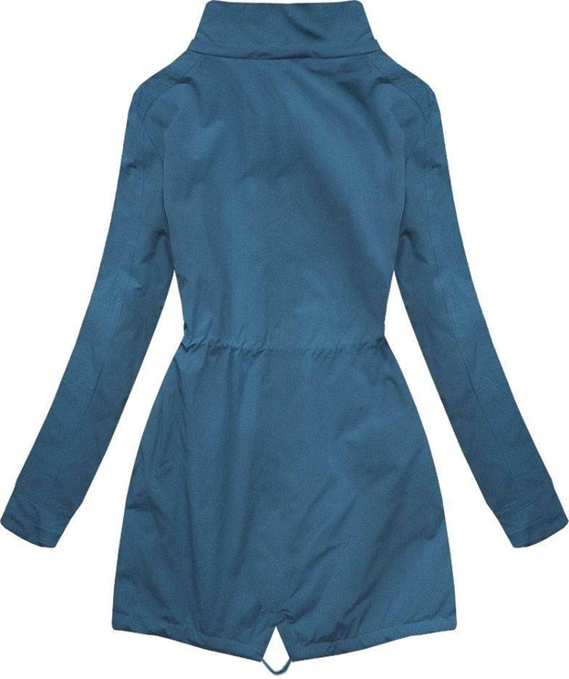 DWUSTRONNA PARKA Z KAPTUREM NIEBIESKO-GRANATOWA (W302)