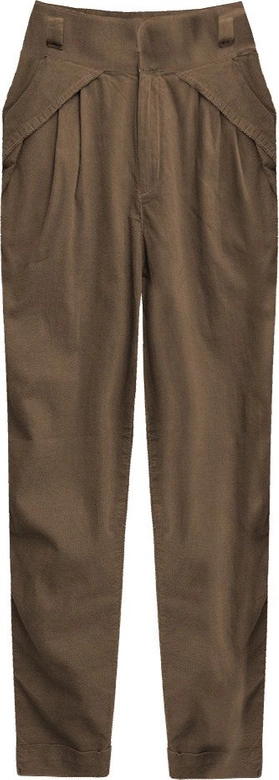 SPODNIE SZTRUKSOWE JASNOBRĄZOWE (2218/1)