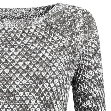 GRUBY SWETER SZARY (SW305)