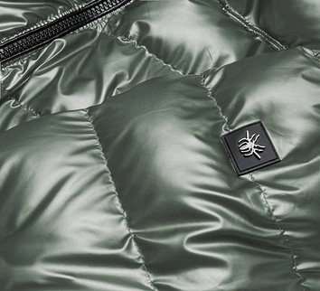 Pikowana kurtka przejściowa zielona (br9790-10)