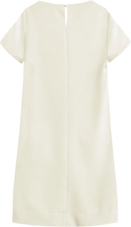 Trapezowa sukienka beżowa (435art)