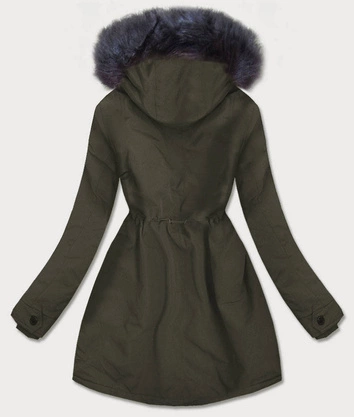 Wodoodporna parka damska na futerku army (m-933)