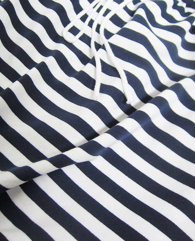 DRESOWA SPÓDNICA Z KIESZENIAMI GRANATOWO-BIAŁA (592ART)