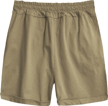 SZORTY Z WYSOKIM STANEM BEŻOWE (386ART)