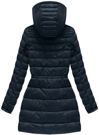 PIKOWANA KURTKA TYPU PARKA GRANATOWA (MH-3365A)