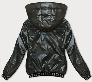 Krótka kurtka z ozdobnymi ściągaczami army (16M9087-136)