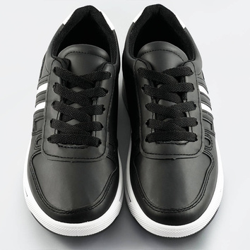 Sportowe buty damskie czarno-białe (ad-587)