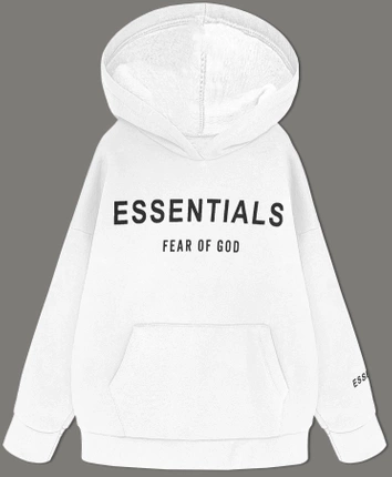 Gruba bluza damska kangurka biała (22936)