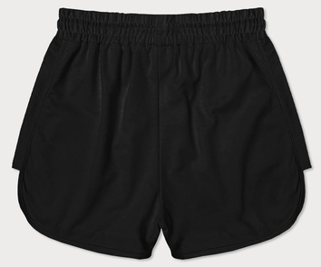 Sportowe spodenki damskie czarne (8K951-3)