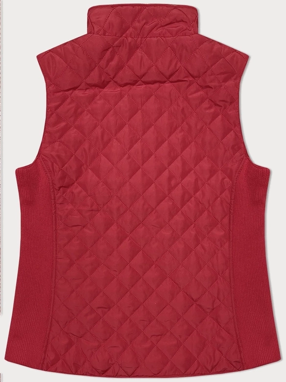 Kamizelka damska z elastycznymi wstawkami J Style czerwona (11Z8152)