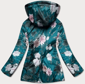 Damska dwustronna kurtka z kapturem morska (sf732)