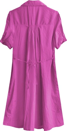 DŁUŻSZA GNIECIONA KOSZULA AMARANTOWA (1042)