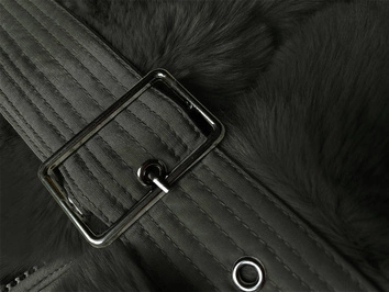 Zimowa kurtka damska z futrem army (2M-008)