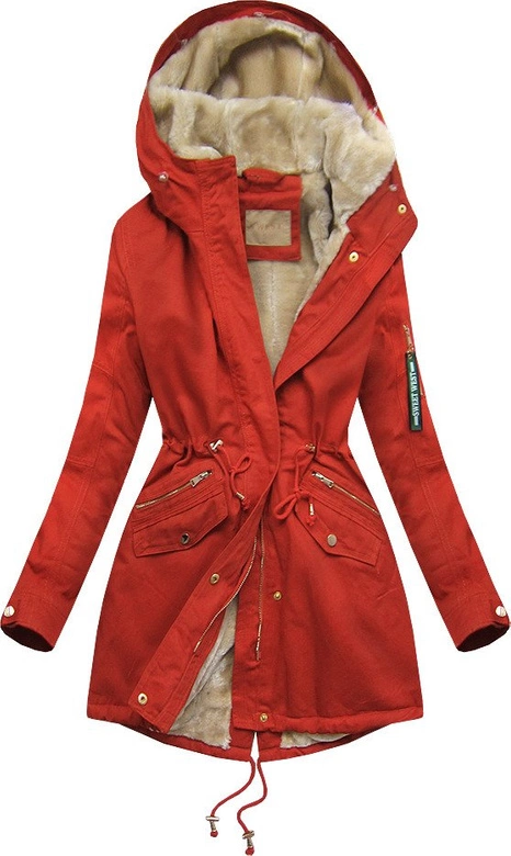 BAWEŁNIANA PARKA CEGLANA (B505)